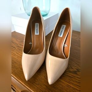 Steve Madden Nude Patent Leather Stilettos